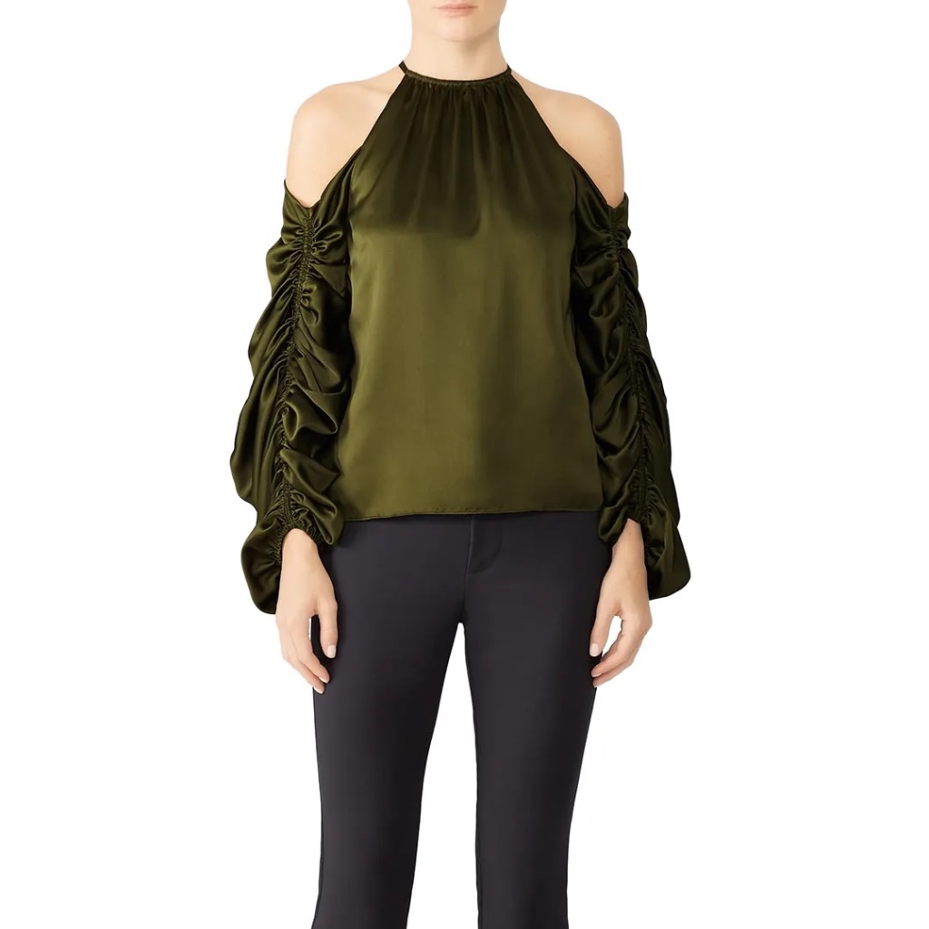 Rtr Amur Green Nikki Blouse - Size S